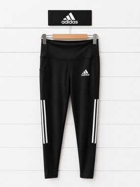 Adidas AEROREADY Primegreen Black Leggings - Size S